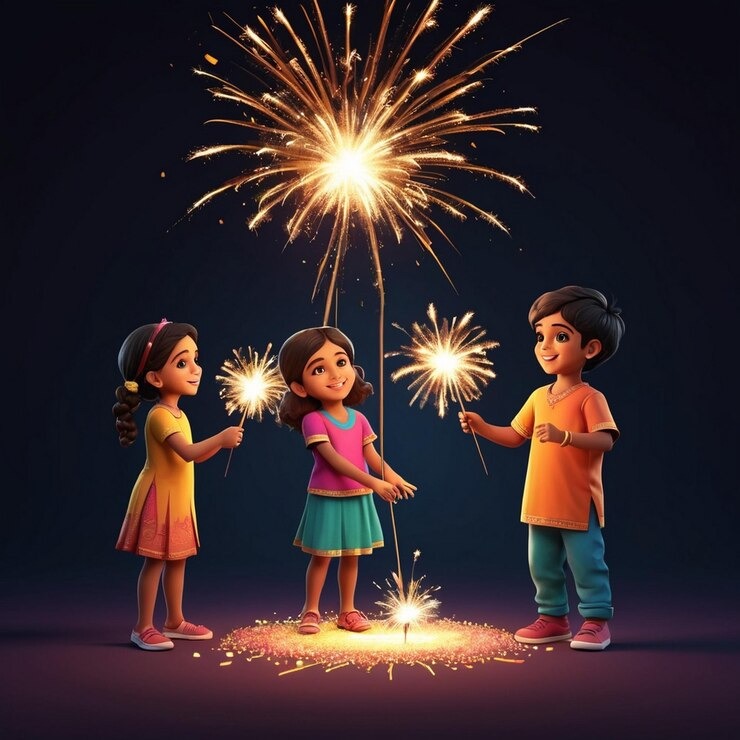 imgi 165 three children holding sparklers with words one with word it 644690 116900